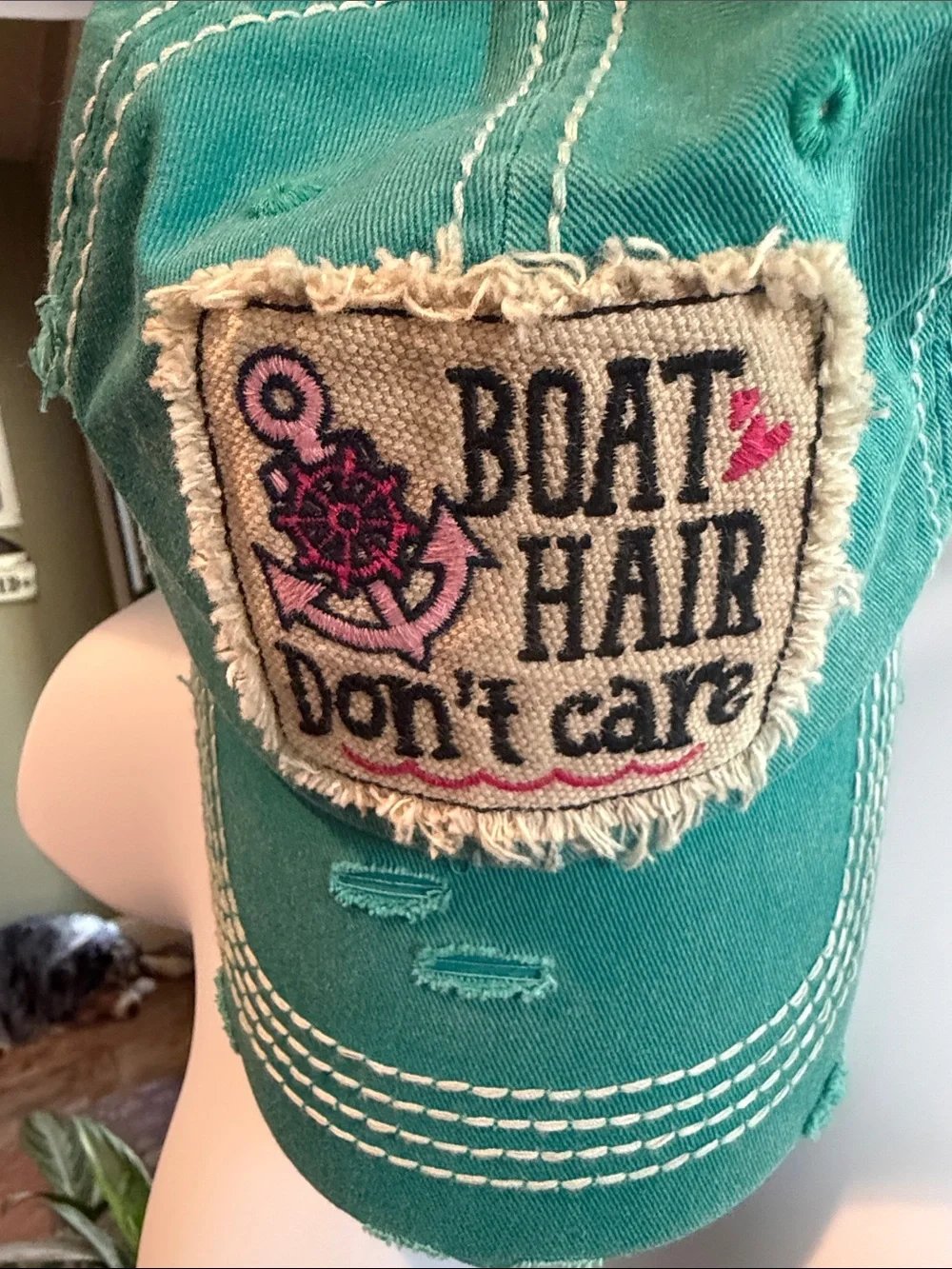 Boat Hair Don't Hat- Turquoise